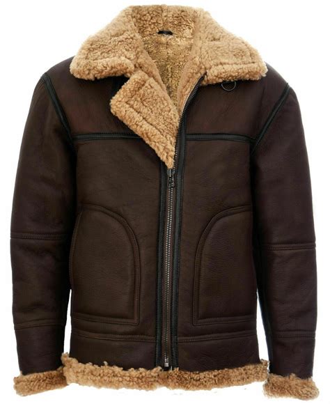 Aviator jacket in lambskin and shearling .